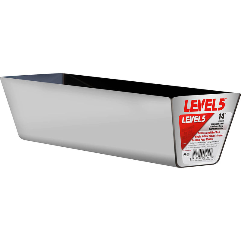 LEVEL5 14" Mud Pan for Drywall, Plaster, Paint & More SKU: 5-334