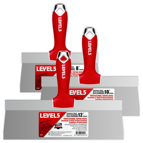 LEVEL5 STAINLESS STEEL TAPING KNIFE SET | 5-619
