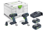 Festool TID18 Impact Driver et T18 Drill Combo Kit