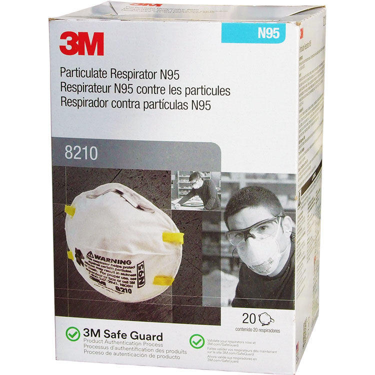 3M™ 8210 Particulate Respirator Dust Masks N95