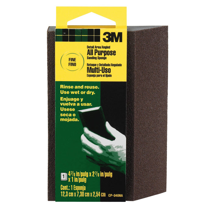 3M™ Detail Area Angled Sanding Sponge Fine Grit