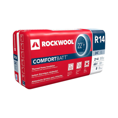 Isolation de montants en bois Rockwool Comfortbatt R14