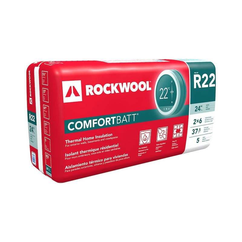 Rockwool Comfortbatt R22 Wood Stud Insulation