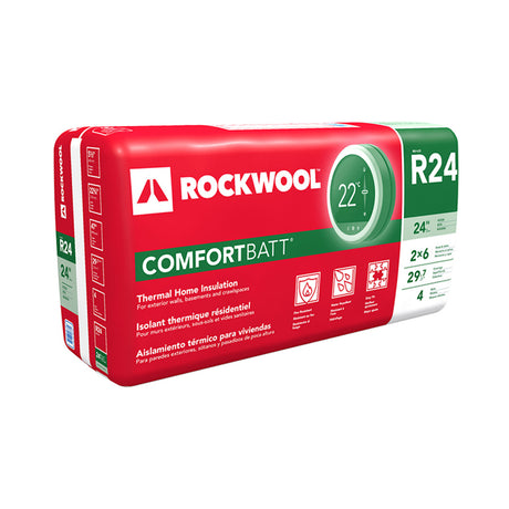 Isolation de montants en bois Rockwool Comfortbatt R24