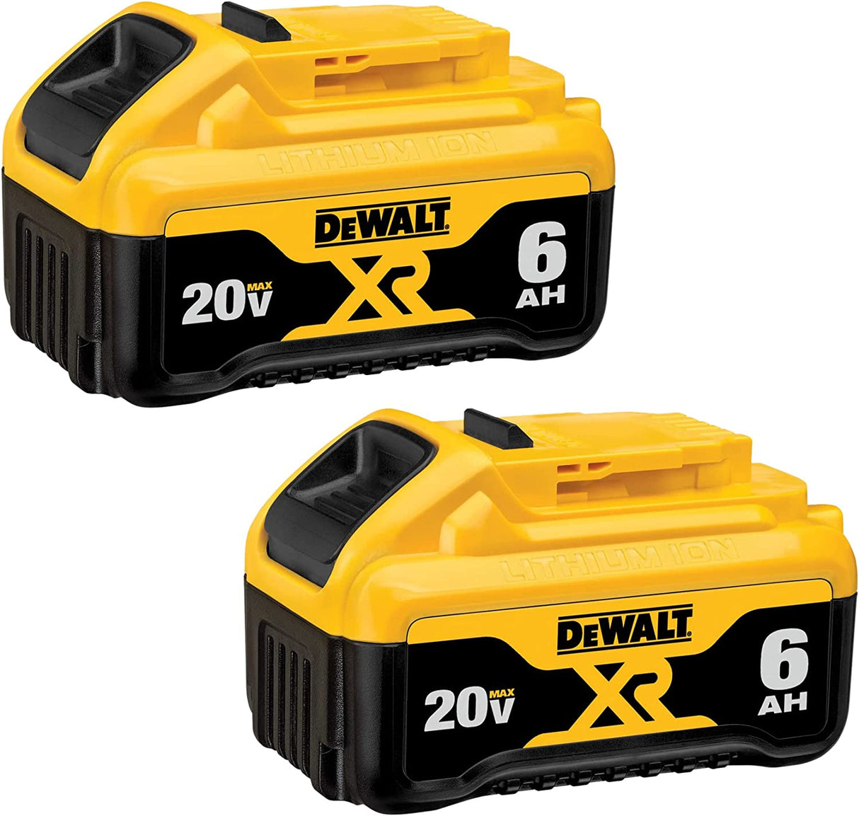 Paquete de 2 baterías de iones de litio DeWalt DCB206-2 20V Max Premium XR 6.0Ah