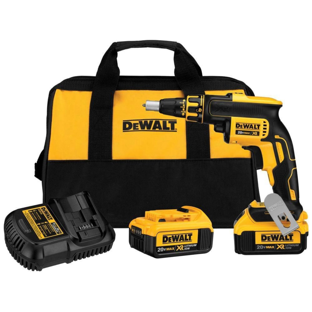 DeWalt DCF620M2 20V MAX XR Kit de pistola atornilladora para paneles de yeso sin escobillas de iones de litio