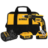 DeWalt DCF620M2 20V MAX XR Li-Ion Brushless Drywall Screw Gun Kit