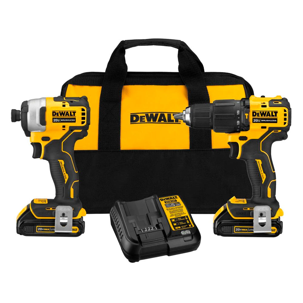 DeWalt DCK279C2 Kit combiné perceuse/visseuse à percussion sans balais Atomic 20 V Max