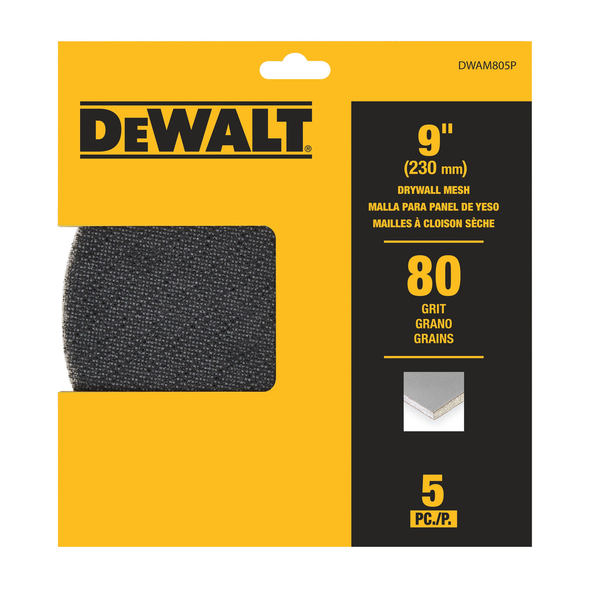 DeWalt 9" Mesh Drywall Sandpaper Discs