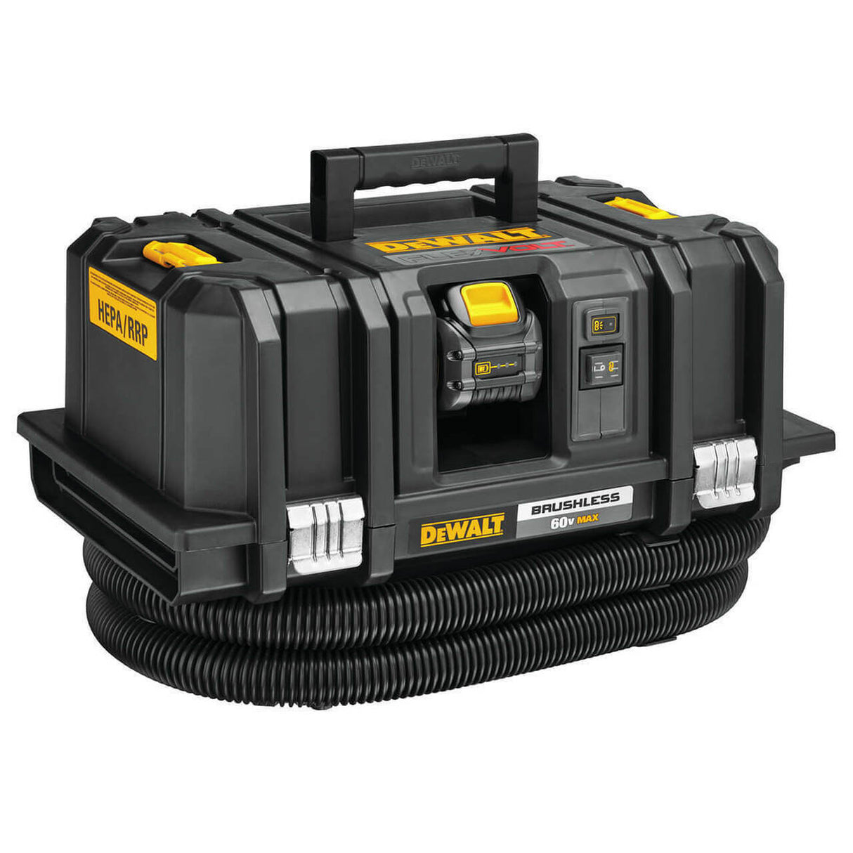 DeWalt DCV585T2 FLEXVOLT Kit d'extracteur de poussière 60 V MAX avec deux batteries 6,0 Ah