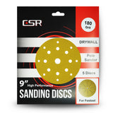 CSR Disques abrasifs pour cloisons sèches Prosand Gold de qualité supérieure de 22,9 cm pour Festool (lot de 5)