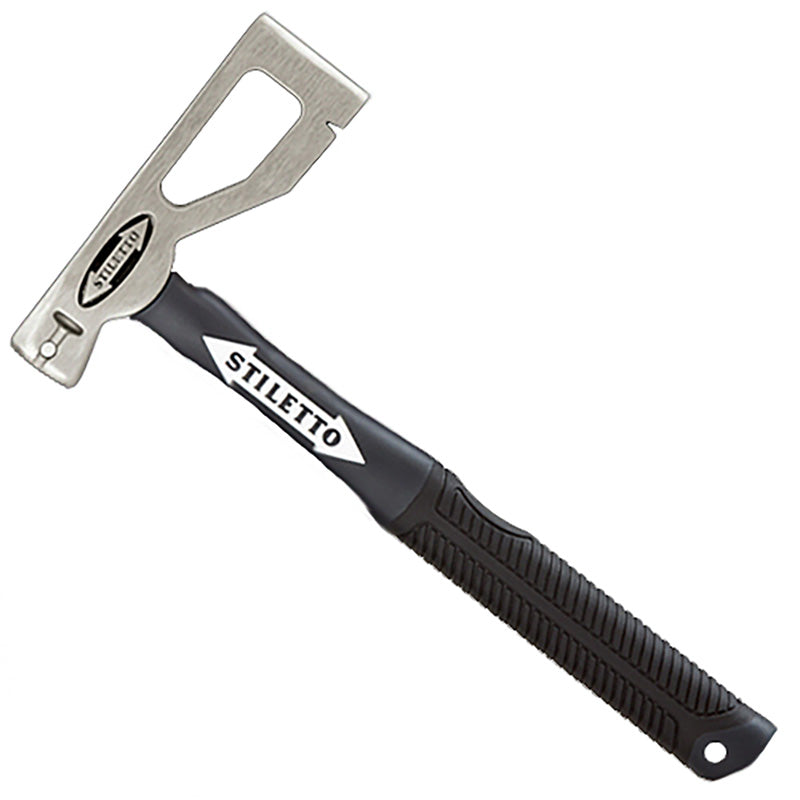 Stiletto 10 Oz. Titanium Lather's Hatchet - 13.5" Fiberglass Handle