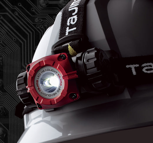 Tajima Grati-Lite M Series Headlamp 500 Lumen LED Wide Angle Beam Self Contained Battery
