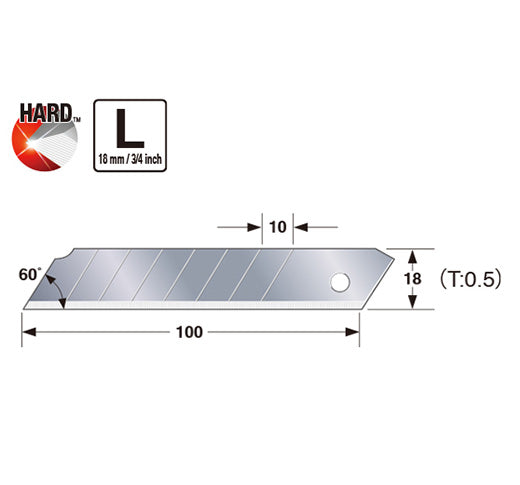 Tajima 0.7" Endura-Blade L