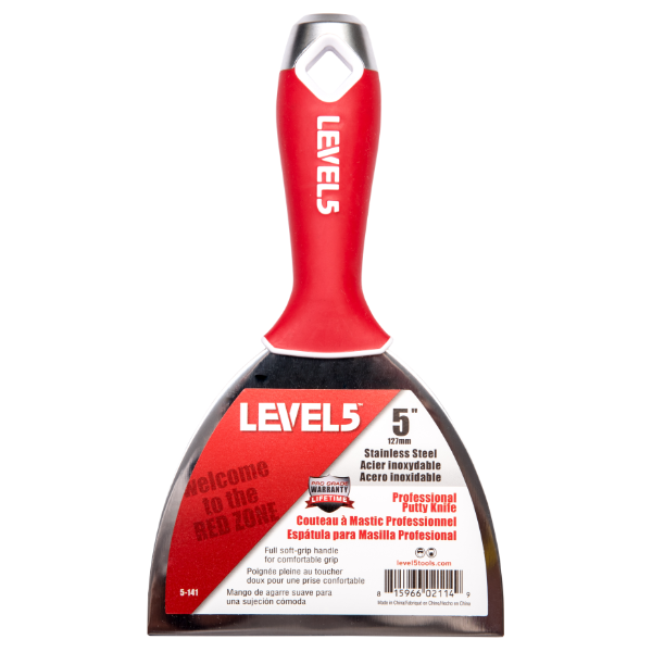 LEVEL5 5" Stainless Steel Joint Knife with Soft Grip Handle 5-141