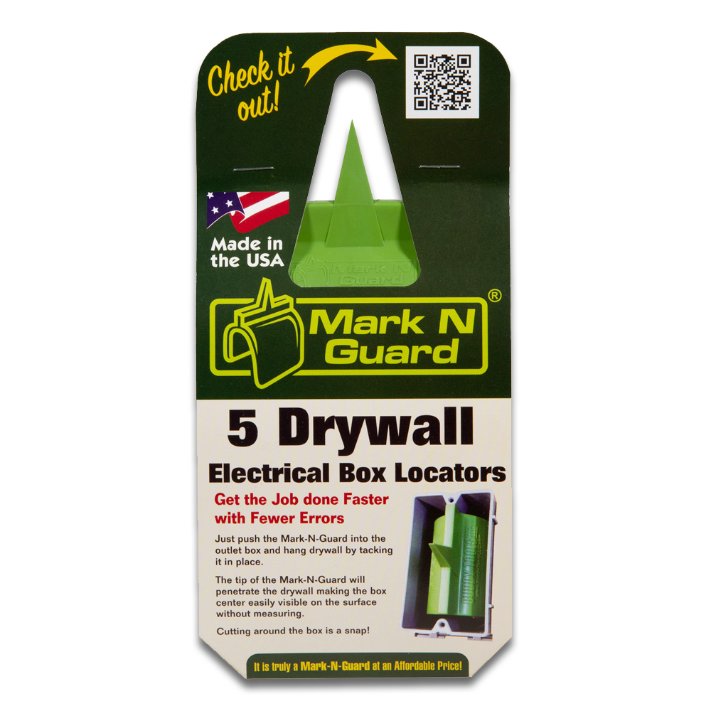 Buddy Tools Mark N Guard - Professional Drywall Electrical Box Locator Tool (Pack of 5)