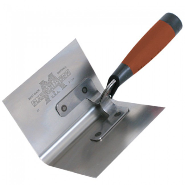 Marshalltown 5 x 3-1/2" Bullnose Inside Corner Trowel w/ DuraSoft Handle