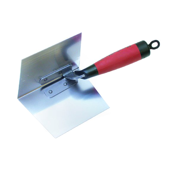 Marshalltown 5 x 3-3/4" Thin Coat Inside Corner Trowel w/ DuraSoft Handle