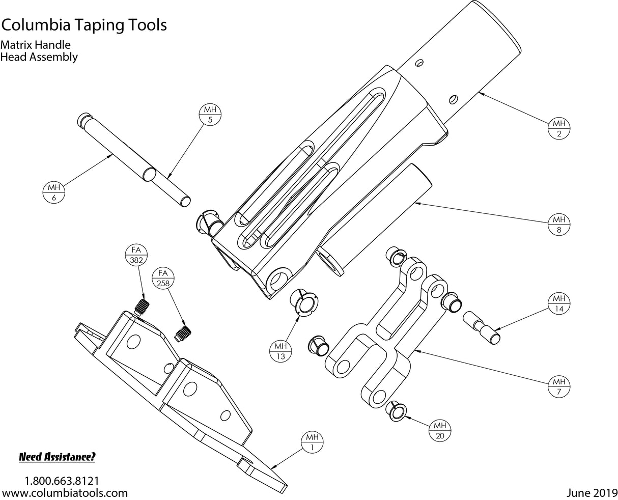 Columbia Matrix Handle Repair Parts