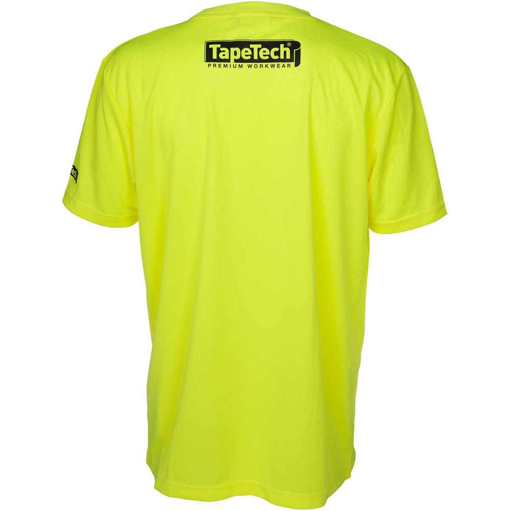 TapeTech Camisa de trabajo de manga corta premium de alta visibilidad