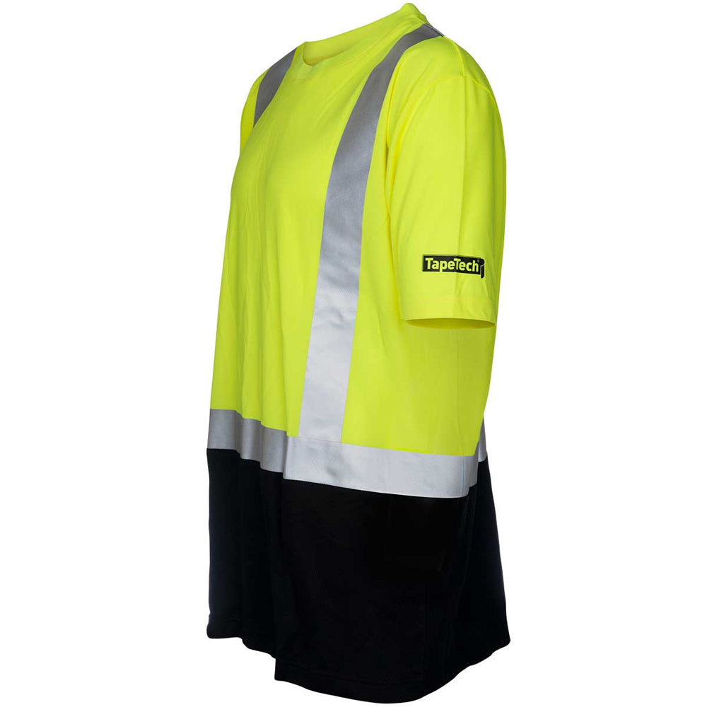 Chemise de sécurité à manches courtes haute visibilité TapeTech