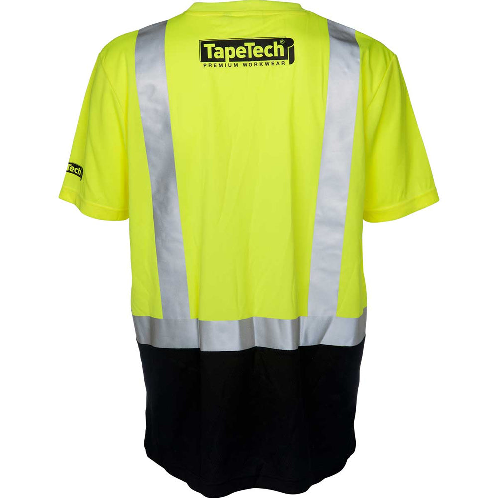 Chemise de sécurité à manches courtes haute visibilité TapeTech