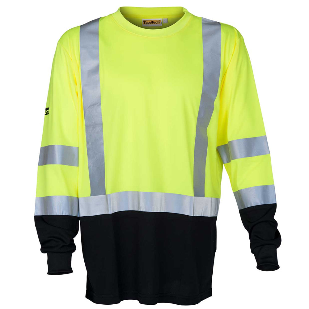 Chemise de sécurité à manches longues haute visibilité TapeTech