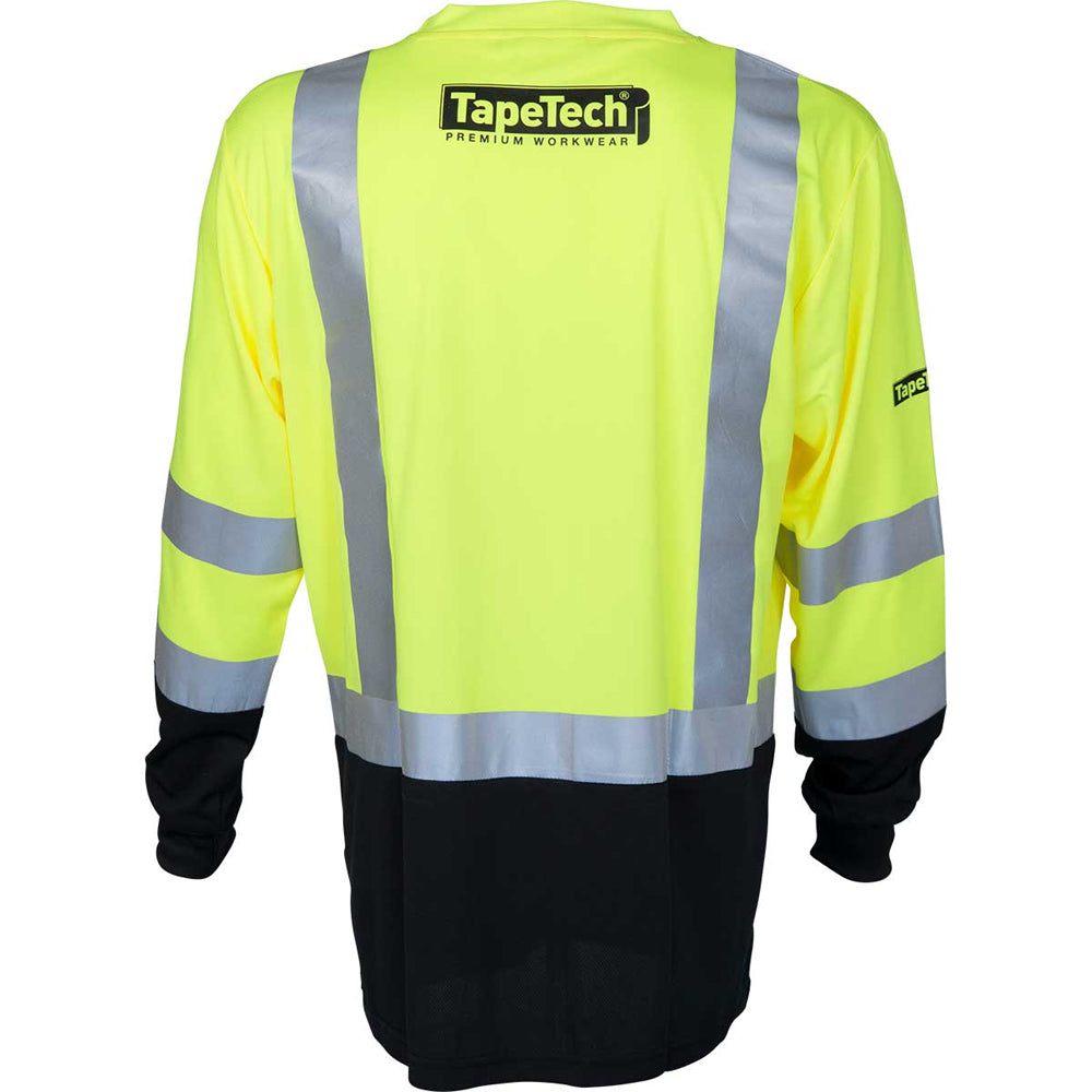 Chemise de sécurité à manches longues haute visibilité TapeTech