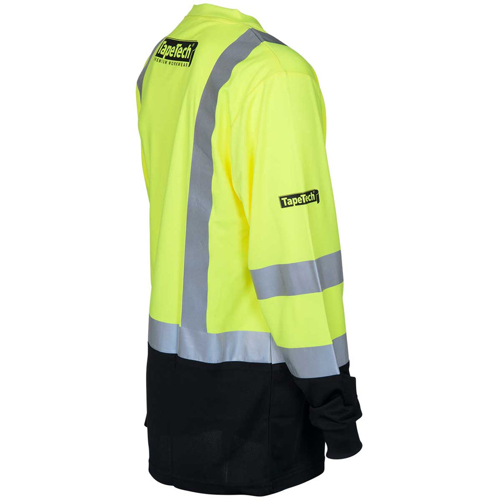 Chemise de sécurité à manches longues haute visibilité TapeTech