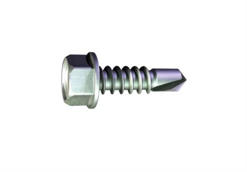 Grabber Hex Head Framing Screws - Drill Point - Clear Zinc