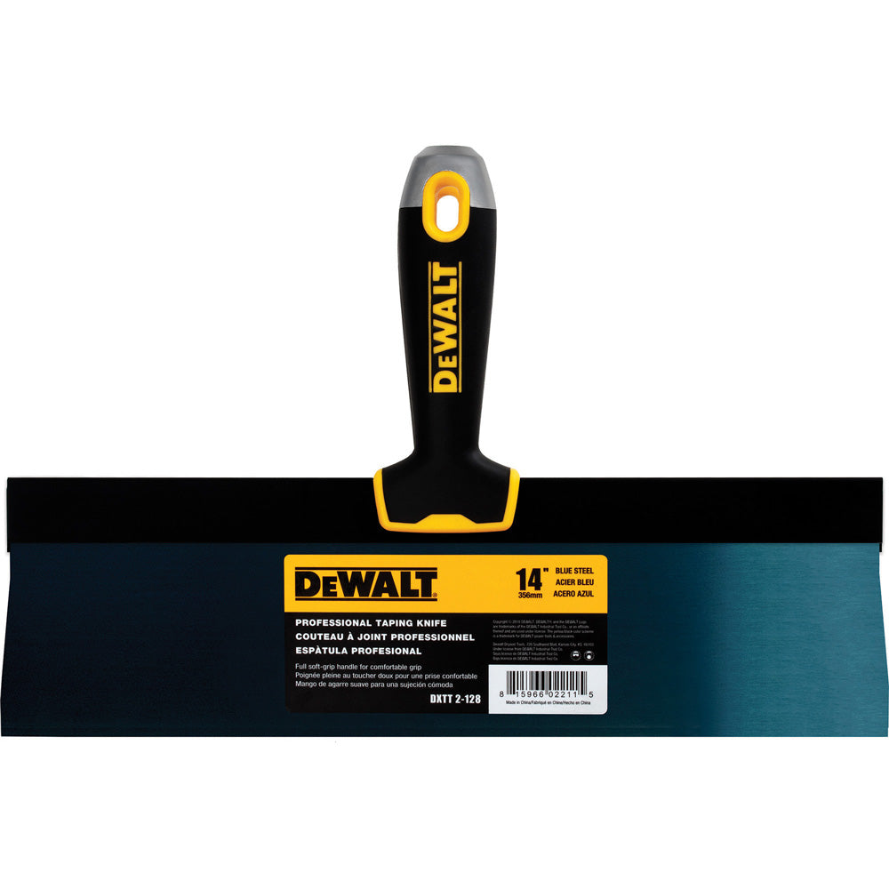 DeWalt Blue Steel Finishing Knife - Soft Grip Handle