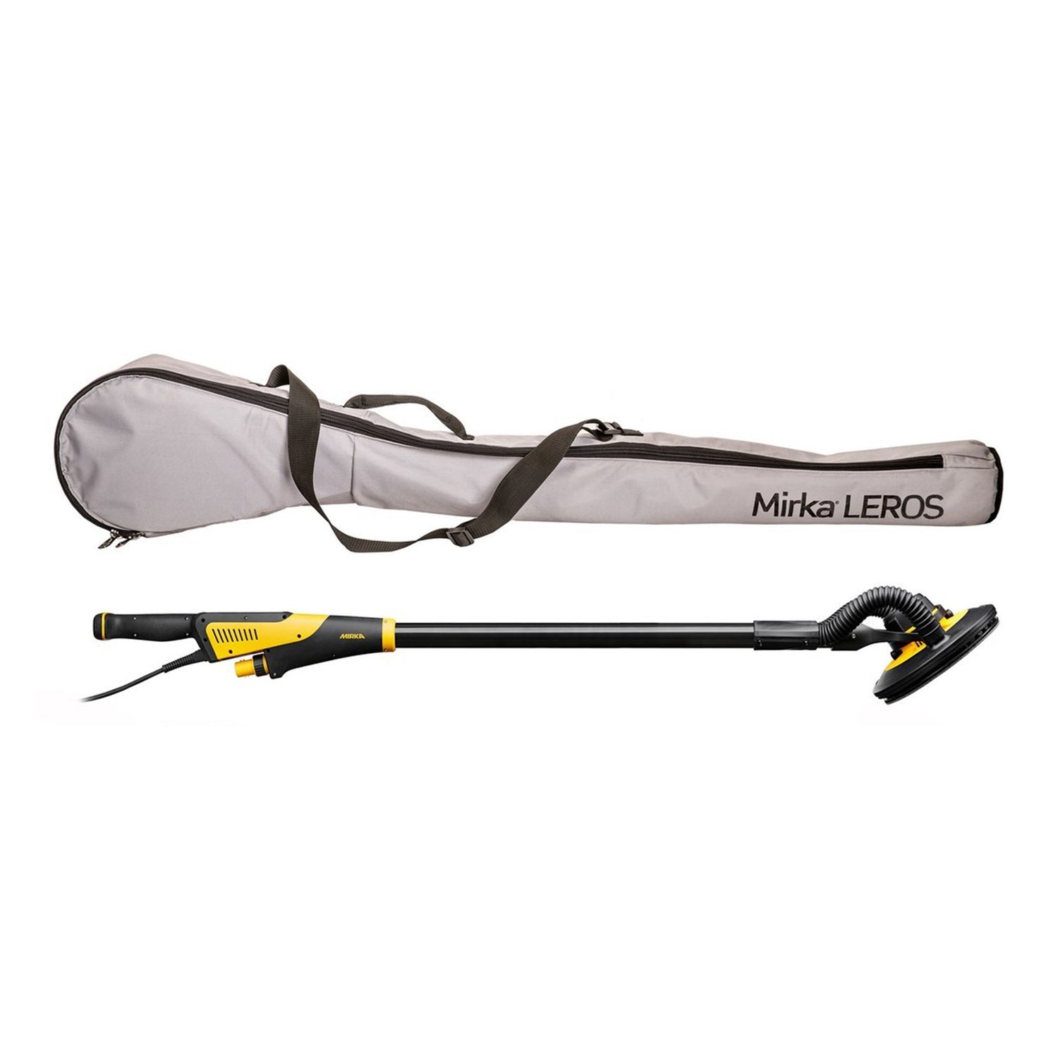 Ponceuse à cloisons sèches Mirka Premium LEROS 9" avec système d'aspiration des poussières à filtre automatique et kit de fournitures pour cloisons sèches GRATUIT