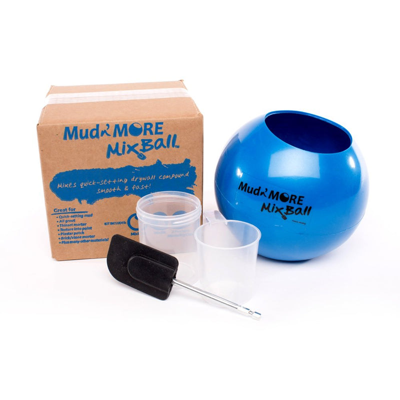 Mud n’ More MixBall – Mixes Quick-Setting Drywall Mud, Paint, Grout, Mortar and More. Mixes Fast and Smooth with Any Drill. Easy Clean-Up, Wet or Dry