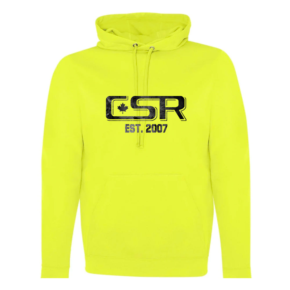 CSR ATC Hi-Vis sudadera con capucha amarilla para hombre