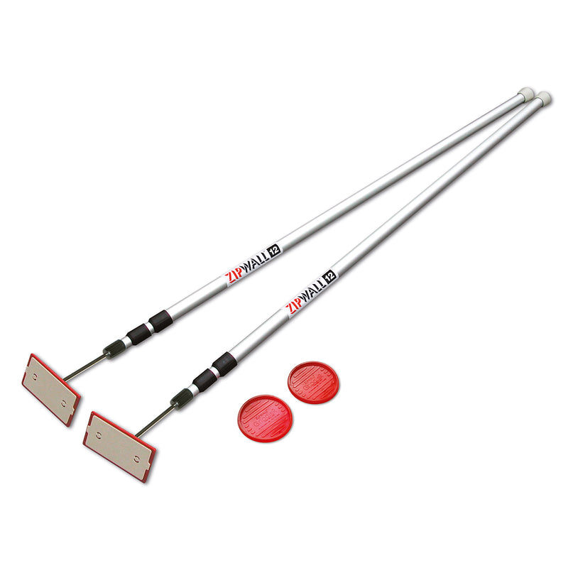 ZipWall® SLP2 Dust Barrier 12' Pole Kit - 2/Pack